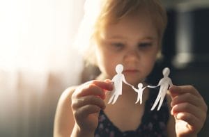 How can parents talk to children during a divorce